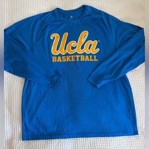 Adidas Blue UCLA Basketball Long Sleeve Tee